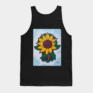 Sunflower Hamsa by Harriette Knight Tank Top